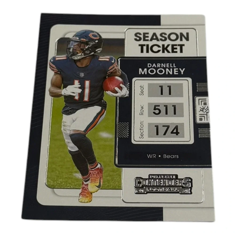 2021 Panini Contenders Darnell Mooney Season Ticket Chicago Bears Card No 17